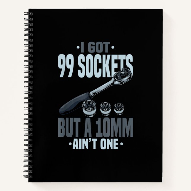 Funny Mechanic Gift For A Car Mechanic Notebook (Front)