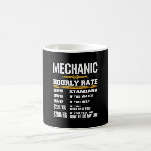 Funny Mechanic Hourly Rate Coffee Mug