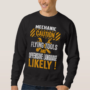 Funny Mechanic Maintenance Man Garage Cars Technic Sweatshirt