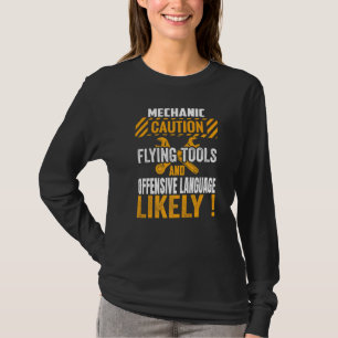 Funny Mechanic Maintenance Man Garage Cars Technic T-Shirt
