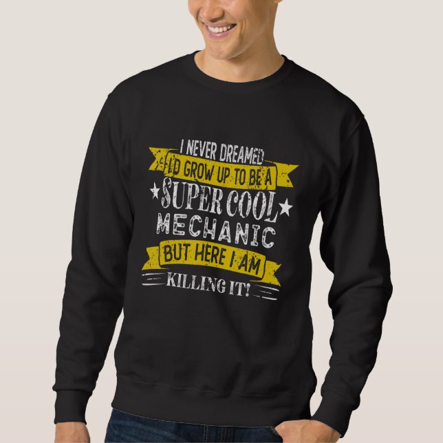 Funny Mechanic Shirts Job Title Professions (Front)