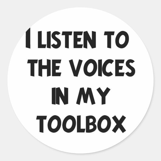 Funny Mechanic T-shirts and Gifts Classic Round Sticker (Front)