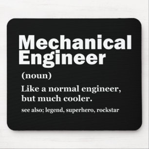 Funny Mechanical Engineer Definition Engineering M Mouse Mat
