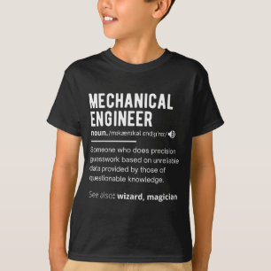 Funny Mechanical Engineer Definition Engineering T-Shirt