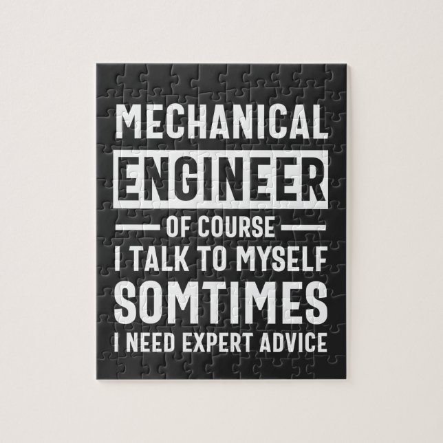 Funny Mechanical  Engineer Gift Jigsaw Puzzle (Vertical)