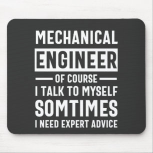 Funny Mechanical  Engineer Gift Mouse Mat