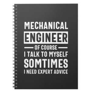 Funny Mechanical Engineer Gift Notebook