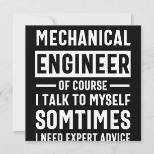 Funny Mechanical  Engineer Gift Save The Date