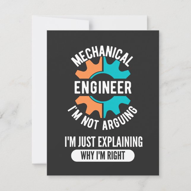 Funny Mechanical Engineer, Mechanical Engineering (Front)