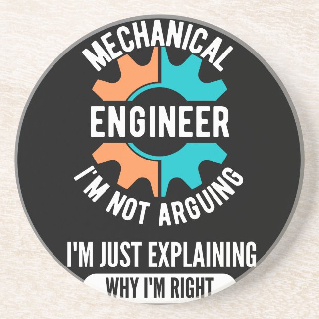 Funny Mechanical Engineer, Mechanical Engineering Coaster (Front)