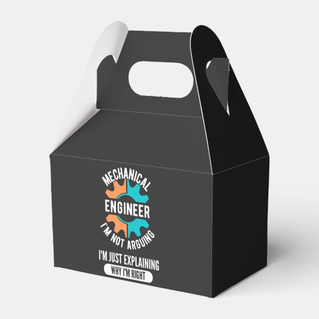 Funny Mechanical Engineer, Mechanical Engineering Favour Box (Front Side)