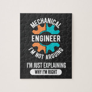 Funny Mechanical Engineer, Mechanical Engineering Jigsaw Puzzle