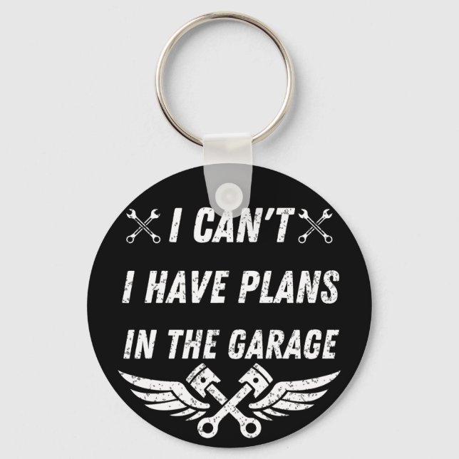 funny mechanics dad car lover fathers day gift key ring (Front)