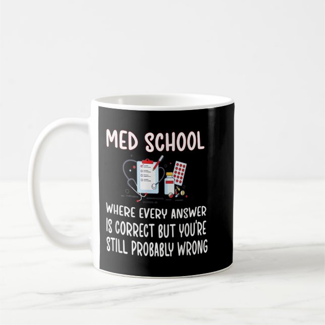 Funny Med School Future Doctor Medical School Stud Coffee Mug (Left)