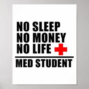 Funny Med School T ShirtTrust Me Im Almost A Docto Poster