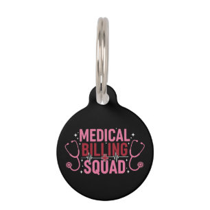 Funny Medical Billing Squad Proud Specialist Gift Pet Tag