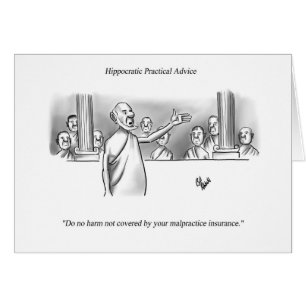 Funny Medical Humour Blank Greeting Card