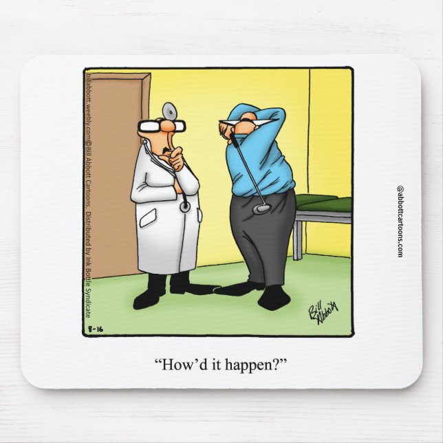 Funny Medical Humour Mousepad (Front)