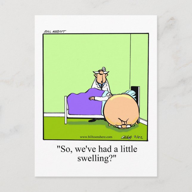 Funny Medical Humour Postcard (Front)