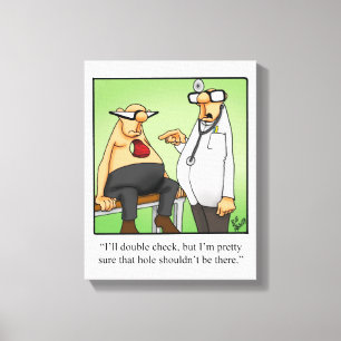 Funny Medical Humour  Wrapped Canvas Art