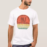 Funny medical lab tech mlt vintage sunset