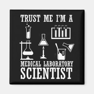 Funny medical lab tech scientist humour laboratory magnet