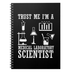 Funny medical lab tech scientist humour laboratory notebook
