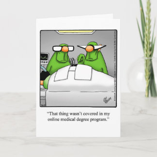Funny Medical School Congratulations Graduation Card