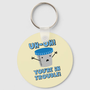 Funny Medical You're In Trouble Key Ring