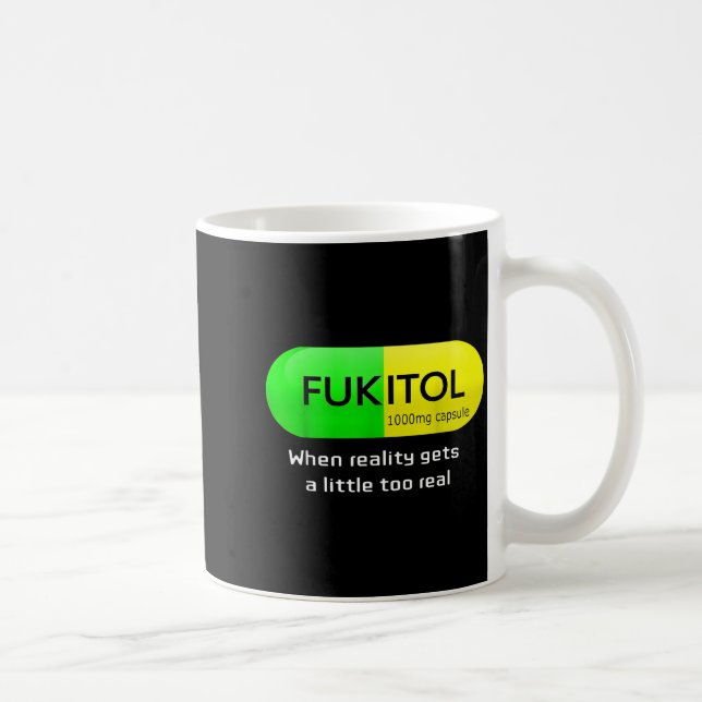 Funny Medication Gooditol Capsule Pharmacy Humor  Coffee Mug (Right)