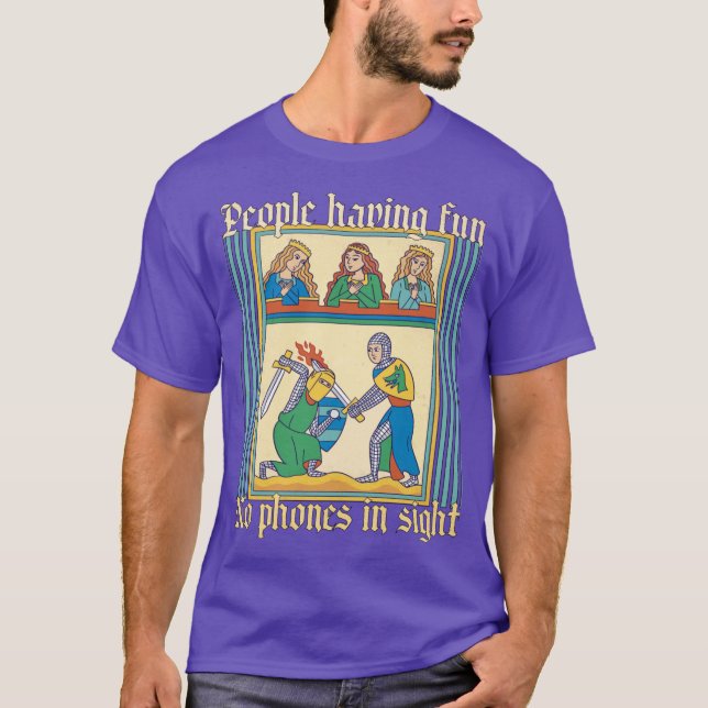 Funny Medieval History Buff Funny Pun Historianeac T-Shirt (Front)