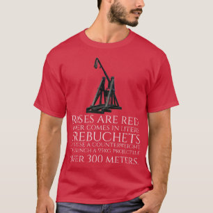 Funny Medieval Trebuchet Valentines Day T-Shirt