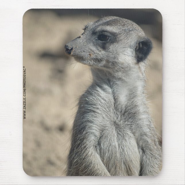 Funny Meerkat Mouse Mat (Front)