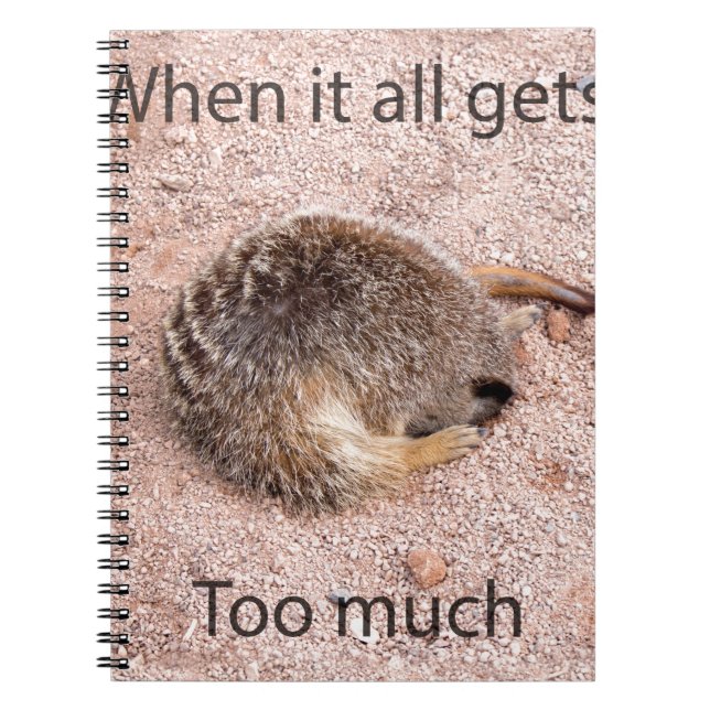 Funny Meerkat Notebook (Front)