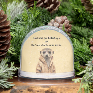 Funny Meerkat Snowglobe