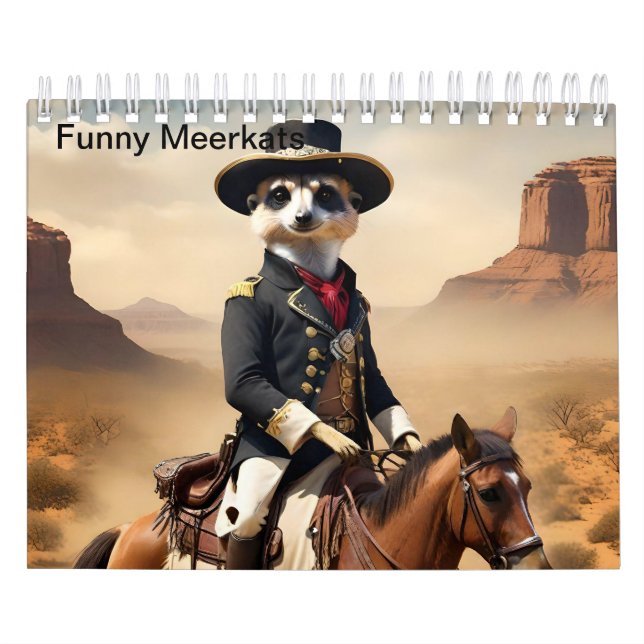 Funny Meerkats Doing The Extraordinary, Calendar (Cover)