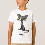 Funny Meh Cat Gift For Cat Lovers  T-Shirt<br><div class="desc">Funny Meh Cat Gift For Cat Lovers</div>