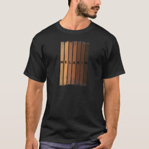 Funny Melanin For Women Black Natural Educated Que T-Shirt