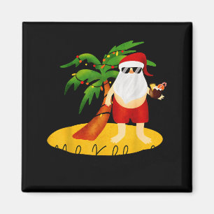 Funny Mele Kalikimaka Aloha Christmas Hawaiian San Magnet