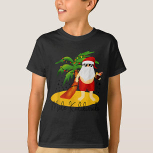Funny Mele Kalikimaka Aloha Christmas Hawaiian San T-Shirt