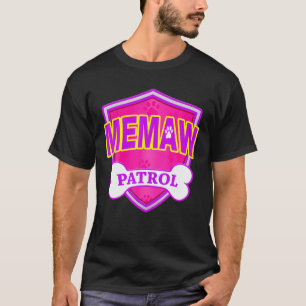 Funny Memaw Patrol Dog Mum, Dad For Men Women T-Shirt