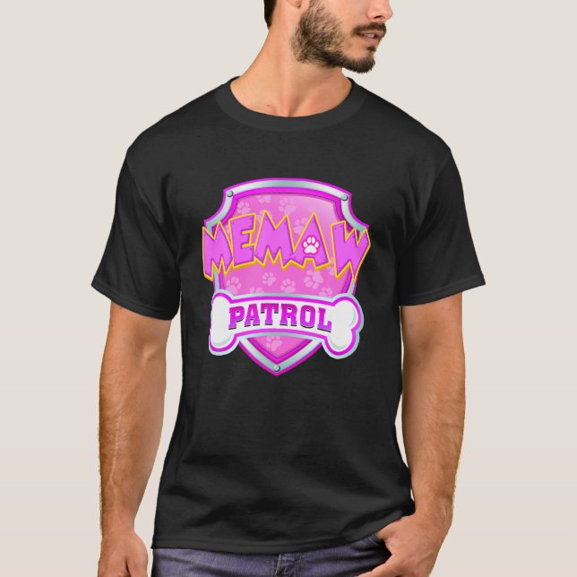Funny Memaw Patrol - Dog Mum, Dad For Men Women T-Shirt (Front)