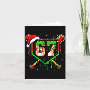 Funny Meme 67 Christmas Baseball Ice Cream Men Boy Card