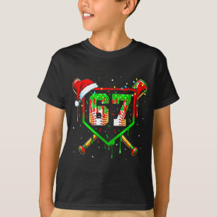 Funny Meme 67 Christmas Baseball Ice Cream Men Boy T-Shirt