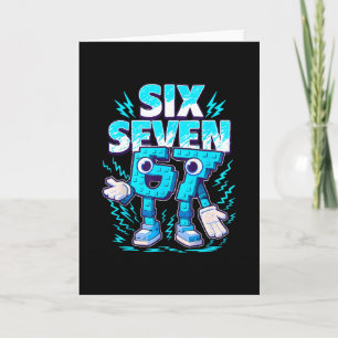 Funny Meme 67 Six Seven 6 7 Italian Brainrot Boys  Card