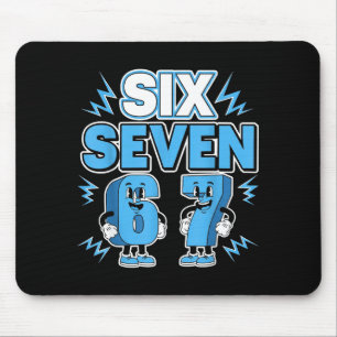 Funny Meme 67 Six Seven 6 7 Italian Brainrot Boys  Mouse Mat