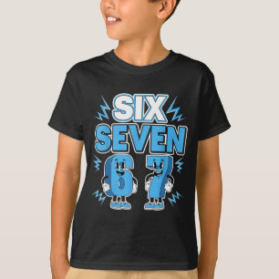Funny Meme 67 Six Seven 6 7 Italian Brainrot Boys T-Shirt