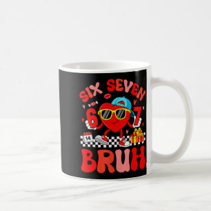Funny Meme 67 Six Seven Bruh Valentine Heart Toddl Coffee Mug