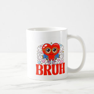 Funny Meme 67 Six Seven Bruh Valentine Heart Women Coffee Mug