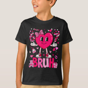 Funny Meme 67 Six Seven Bruh Valentine Heart Women T-Shirt